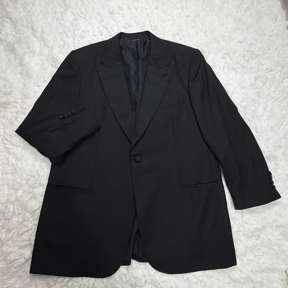 *Modern* Brioni Spartaco Black Tuxedo Jacket 44R